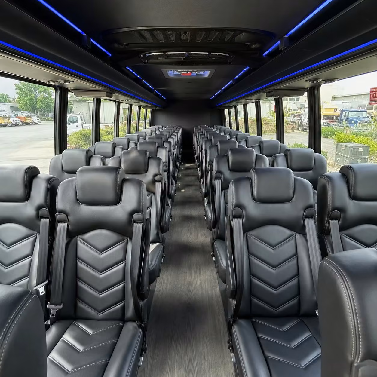 28 passenger minibus inside