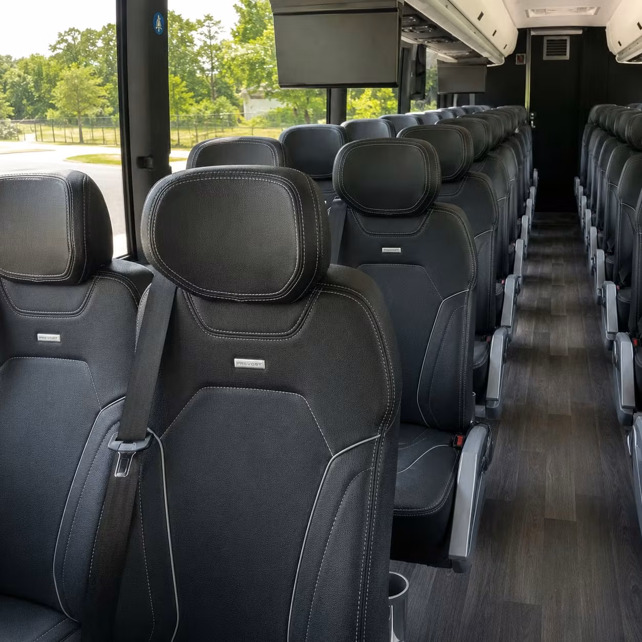 provo charter bus interior