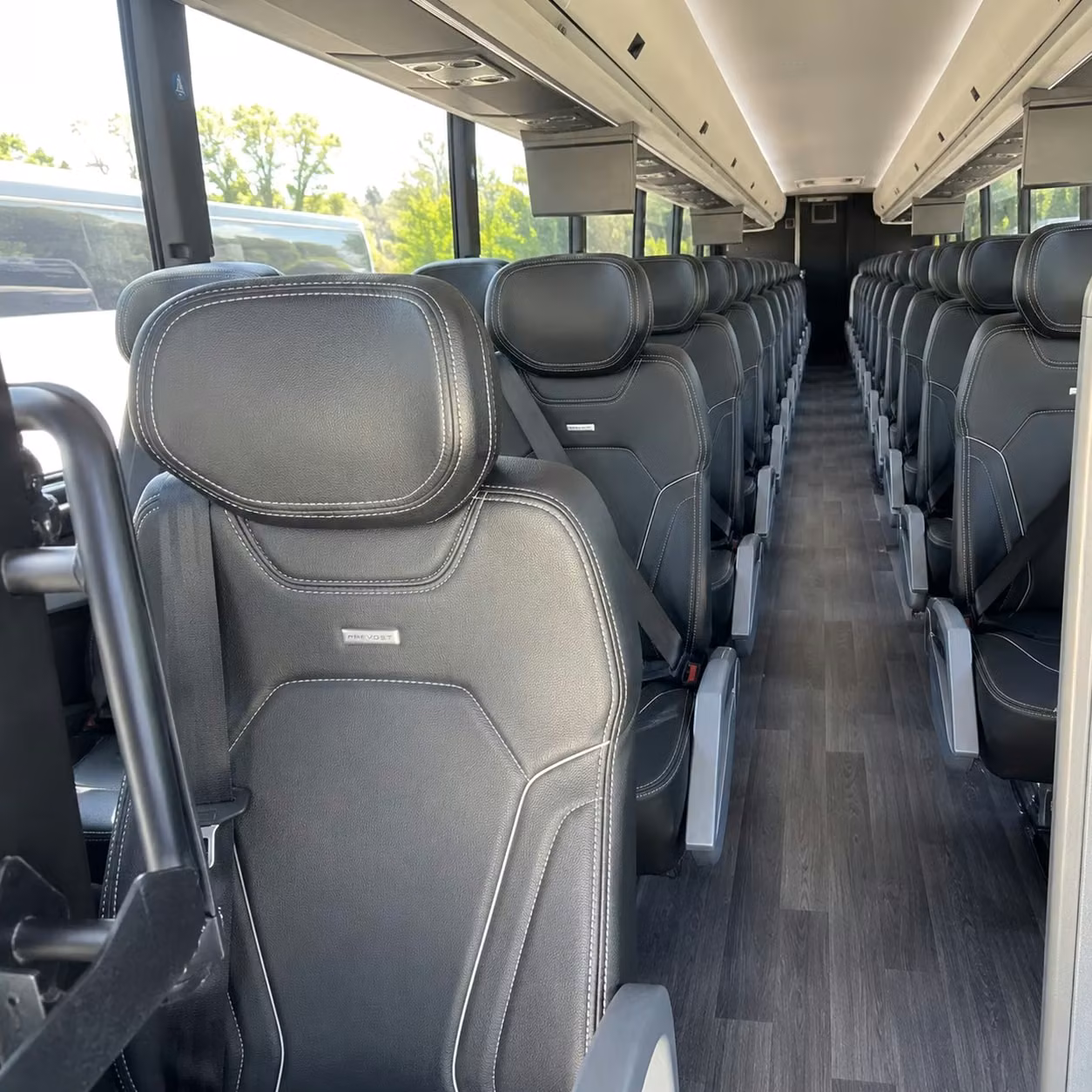 provo charter bus rental interior
